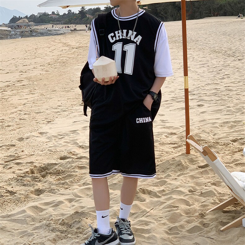 男潮流休闲套装篮球服运动套装YT27P35,男装休闲套装,星座1116-2