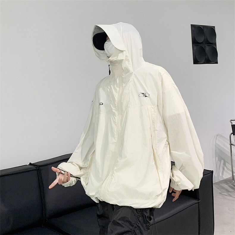 户外冰丝凉感防晒服外套速干连帽防紫外线夹克,男装夹克,星座410-7