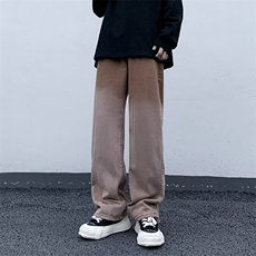 美式高街复古水洗牛仔裤渐染潮流垂感时尚长裤K3092p48，男装牛仔裤，星座1013