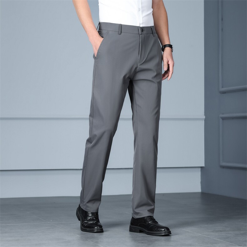 BK8028-p38夏秋休闲裤舒适柔软修身抗皱免烫薄款青年休闲弹力西裤，男装西裤，星座224-1