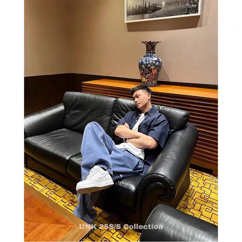 1506-1/KNZ231/P72美式复古cleanfit牛仔优雅蓝法工裤,男装休闲裤,星座1506-1