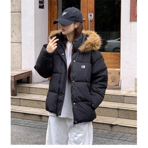 【高品质】可拆卸毛领羽绒棉服情侣美式厚外套棉衣2568特P90网图,20岁穿搭夏天图片