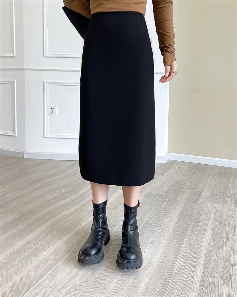 高品质净色半身裙包裙，女装半身裙，Balance Studio