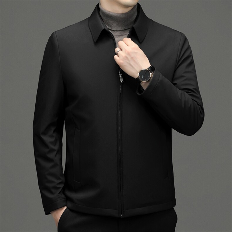 DZ2235钱塘2020-3冬季厚款新款简约百搭中年男士羽绒服P152,男装羽绒服,钱塘207-3