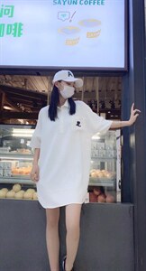 拼接短袖图片
