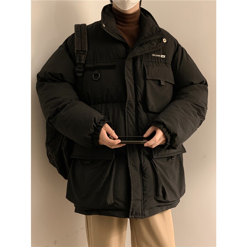 日系工装大口袋拼色棉衣ZM080-P135控165,男装棉衣,星座1408-1