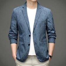 2023秋季新款男士西服中年商务休闲时尚男装纯色西装上衣外套，男装西服，电商B212（原钱塘6029）