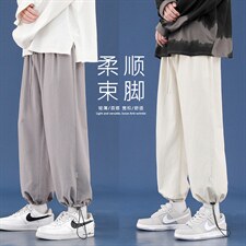 2021运动裤男宽松束脚双穿潮流休闲九分裤 K680-特批35图片