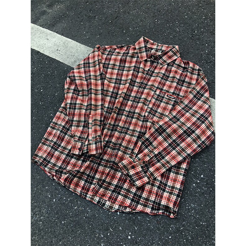 特P35无差价春秋长袖百搭格子衬衫-HS2172男模外景,男装衬衫,电商A003