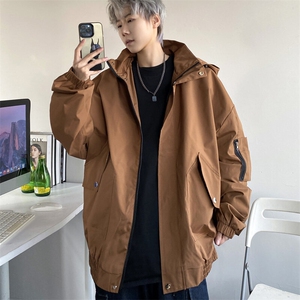 冲锋衣男款户外登山服山系外套防风防水连帽夹克 J2501 P85 控118图片