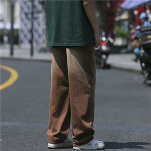 牛仔裤男秋季潮大码休闲裤子高街NT290P45图片