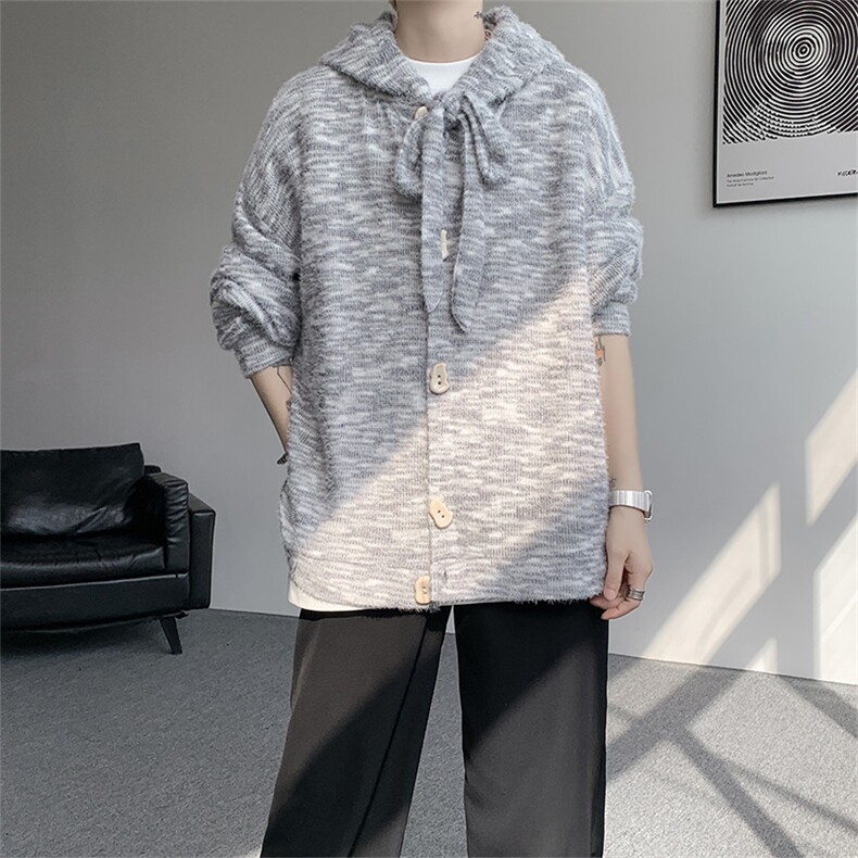 WY10142-特P53控98秋季设计感小众长帽绳大码男长袖连帽卫衣外套,女装短外套,电商A059