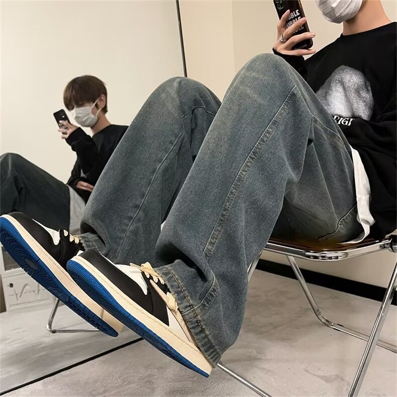 美式牛仔裤男款秋季长裤潮V132P45,男装牛仔裤,星座1116-2