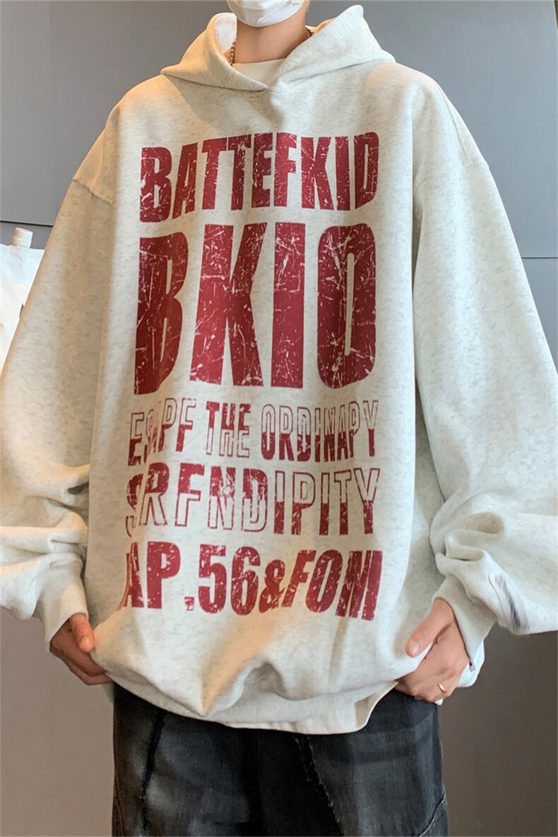 美式复古藏青色重磅卫衣男秋冬款oversize慵懒情侣装欧美潮牌外套,女装短外套,星座505-2（原电商A260-1)