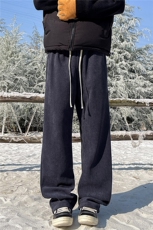 灯芯绒裤子男冬季加绒高个子直筒拖地裤KZ089加长-KZ089加长加绒，男装卫衣，电商B312