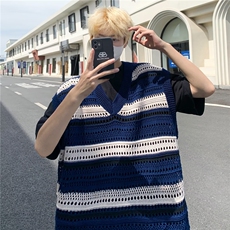 V领汗背心潮宽松型新款夏季背心P35，男装背心/马甲，星座1116-2