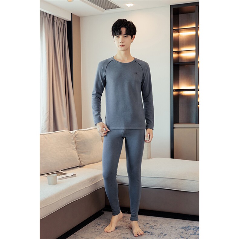 保暖套装男士德绒加厚休闲保暖内衣套装两件套889-P45,男装休闲套装,星座310B-3