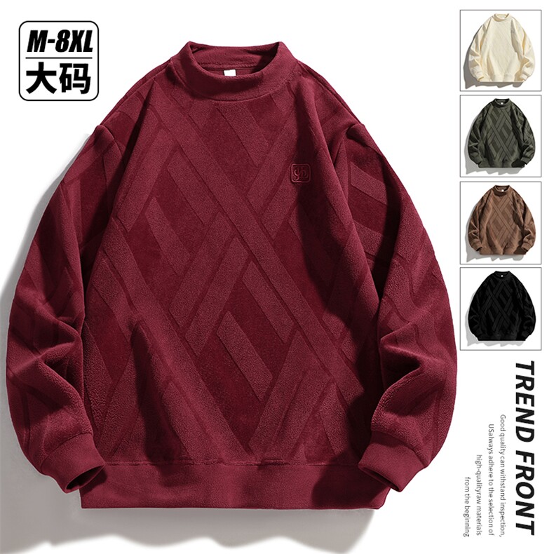 9816小码40大码45（79）重磅大码双面奥粒绒立体剪花卫衣图片