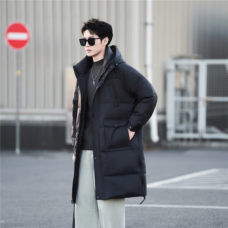 天台景中长款羽绒服男控券后价308，男装羽绒服，电商B321-1