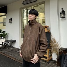 美拉德春季男女外套高街美式hiphop复古拉链夹克服JK08-P85控118，男装夹克，星座218-5