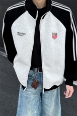 美式立领运动刺绣外套男xh93-特p75，男装卫衣，电商B367