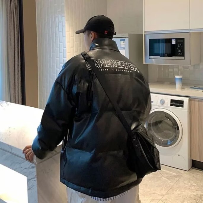 1506-1/MB1991/P82加厚皮棉衣男潮牌情侣立领宽松面包服百搭外套,男装棉衣,星座1506-1
