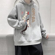 WY2161-P35加绒款-P40纯棉连帽卫衣男大码运动帽衫宽松薄外套男，男装卫衣，电商A040