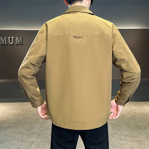 店主风新款夹克外套男春秋休闲百搭时尚翻领男士夹克N810-P75图片