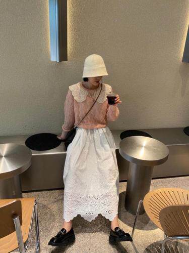 【现货】马海毛拼接蕾丝，其它，安吉拉