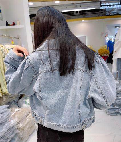 2021年春装新款牛仔短款外套，女装，迷吉meeggle