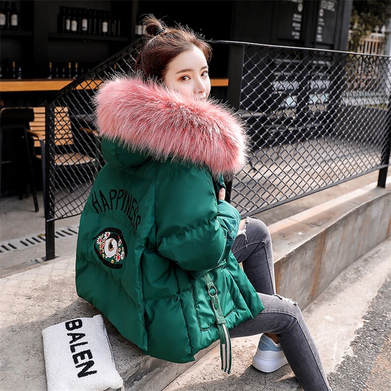 棉服女2021新款面包服宽松bf中长款羽绒棉衣冬季外套加厚棉袄,女装棉衣/棉服,艾尚靓装