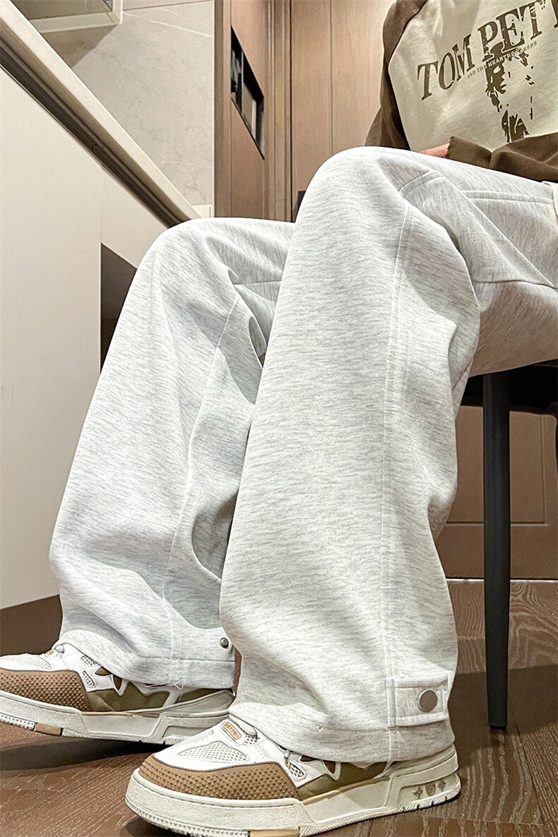 美式潮流直筒免烫运动裤男宽松裤子高街潮牌卫裤K495JRTP48,男装休闲裤,电商A102B