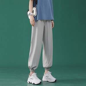 2023春新款潮流休闲裤女百搭青年束脚运动裤2027-特批20,女装休闲裤,星座718-1