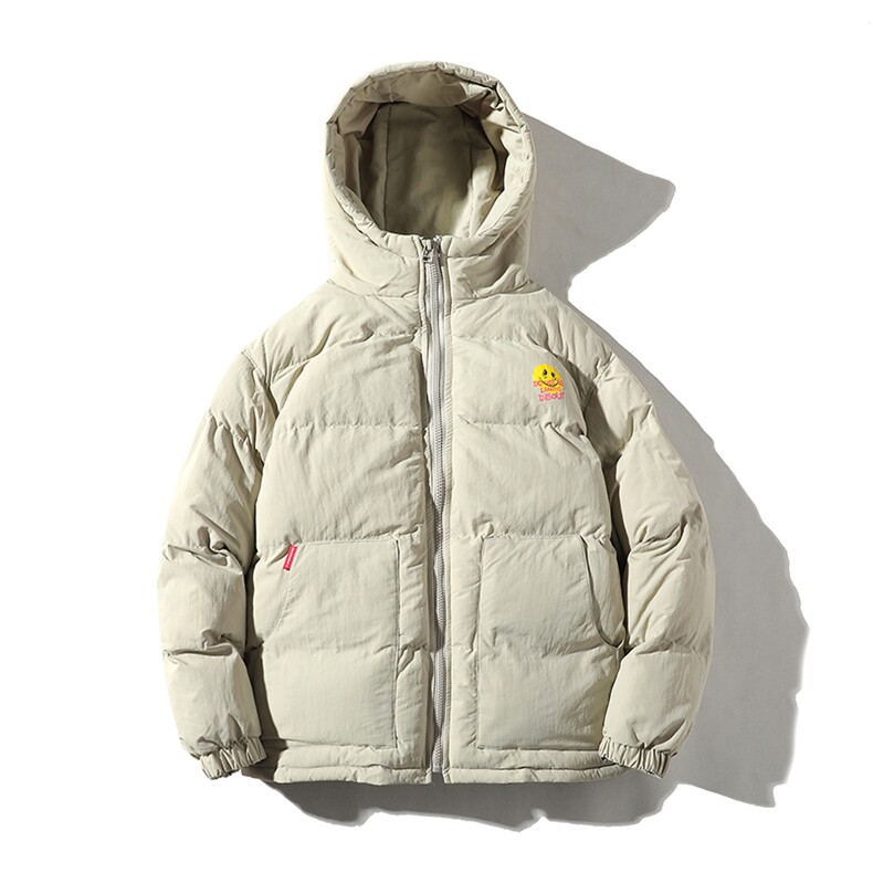 【】A003-HY8010-P125冬装新款笑脸印花连帽棉衣几物,男装棉衣,电商A003