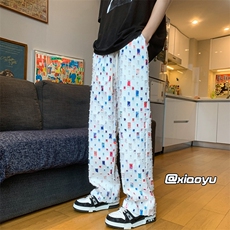 XZ616早秋季新款格子裤痞帅设计感休闲裤TY896P55控68，男装休闲裤，星座512A（原616）