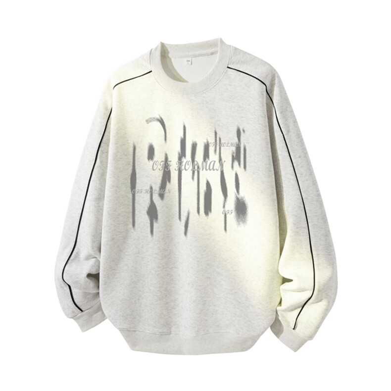 得物供货、复合重磅420克现货圆领卫衣宽松HD019-1-YLT25194-P35，男装卫衣，电商019-1