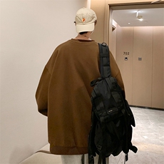 2024春季新款港风外景大码320克华棉卫衣M-5XHW23677-特P35，男装卫衣，电商A022
