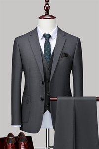 87883-3男士新款青年三件套西装商务修身礼服西服P220图片