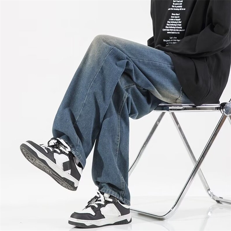 青春流行ins男直筒水洗牛仔裤NB17P42,男装牛仔裤,星座1116-2