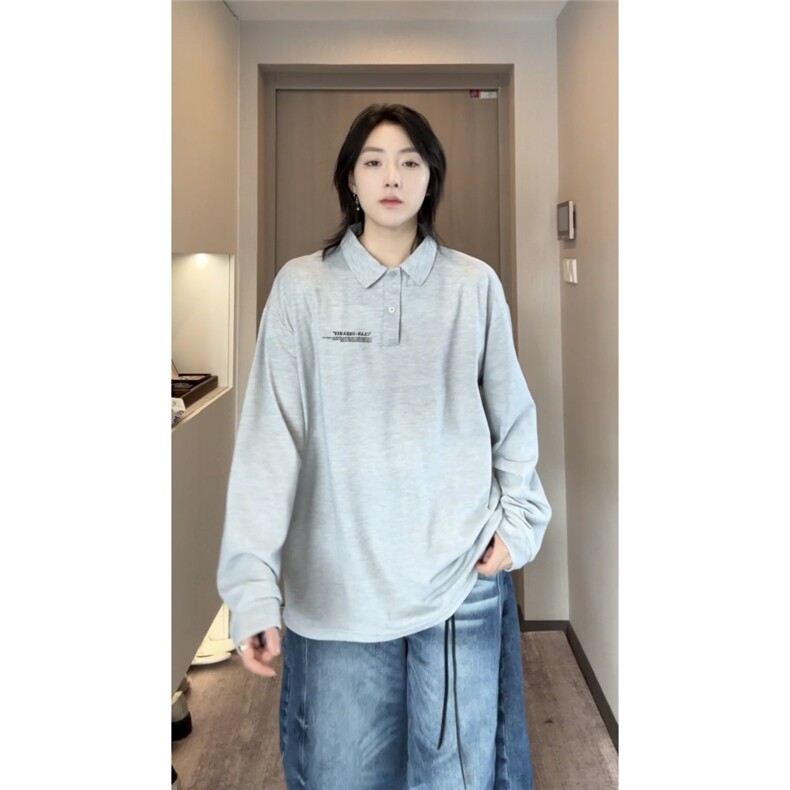 PL9012-P25-控48-现货POLO衫男长袖T恤纯色翻领透气网眼,男装Polo衫,星座116