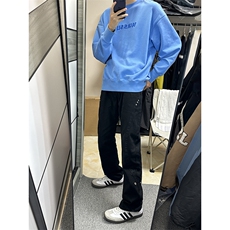 B221美式ins高街暗黑小众个性铆钉小脚牛仔裤LK23142-P65控88，男装牛仔裤，电商B221