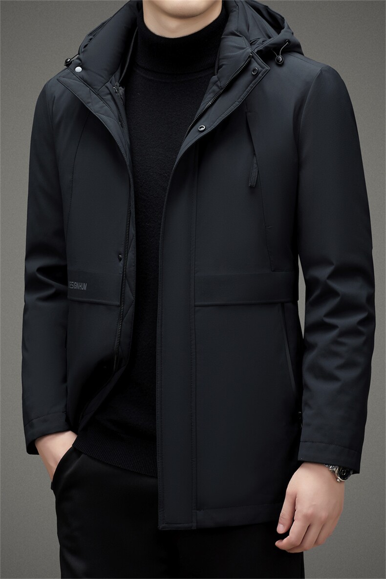 V2360钱塘2020-3秋冬新款中年男士连帽羽绒服保暖休闲外套P275,男装羽绒服,钱塘207-3