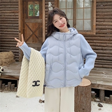 2025年冬季短款羽绒服针织袖90白鸭绒RF2C290-6889#-P290-K345,女装羽绒服,蝶眷,中纺服装城 2025年冬季短款羽绒服针织袖90白鸭绒RF2C290-6889#-P290-K345,女装羽绒服,蝶眷,中纺服装城