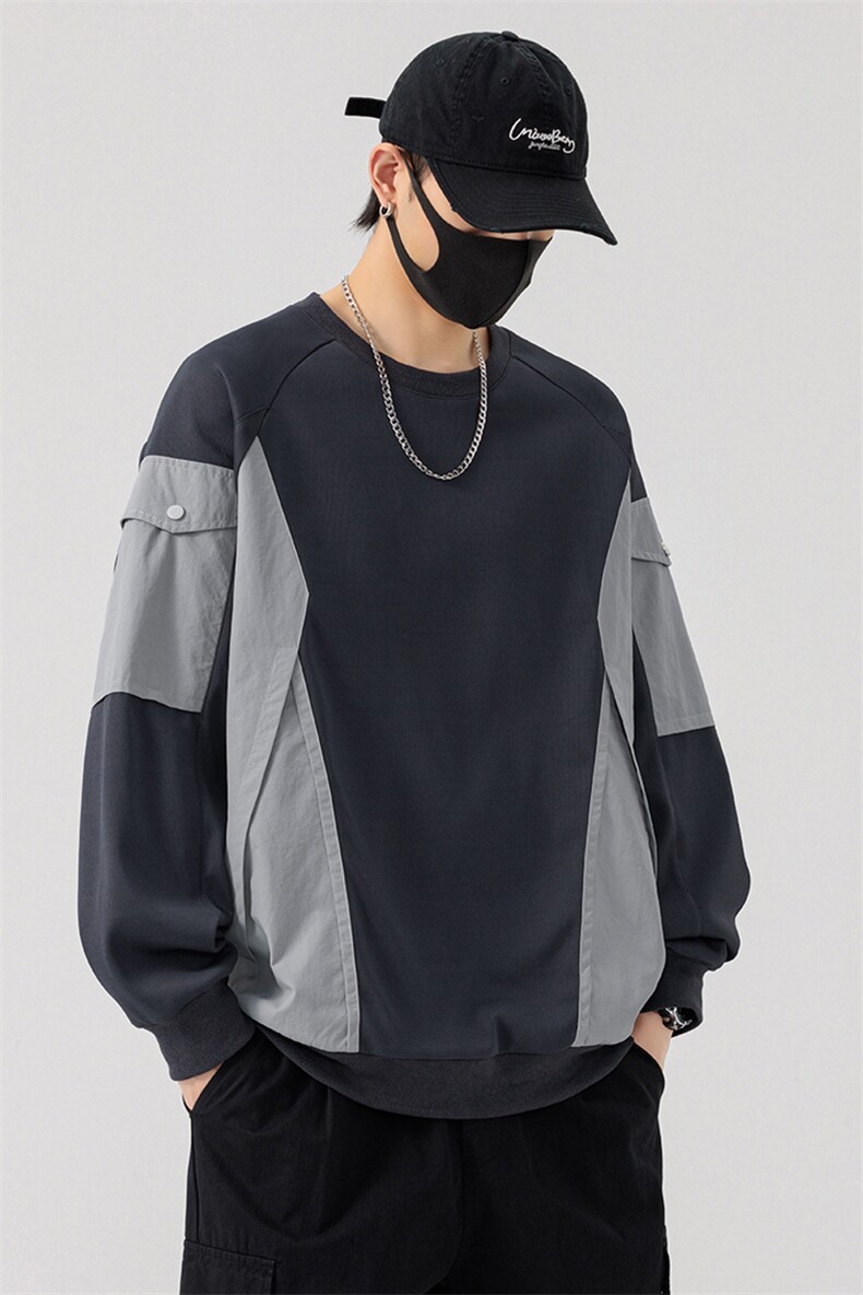 现货6509-P45大码控79春季大码宽松男士卫衣,男装卫衣,星座209