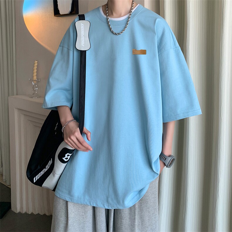 230g重磅纯棉短袖t恤男大码半袖半截袖DX17293-P20,男装T恤,电商A040