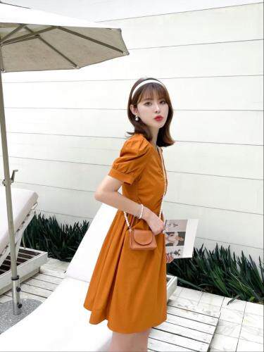 【现货】夏季新款带包包短款连衣裙，女装连衣裙，芷炫