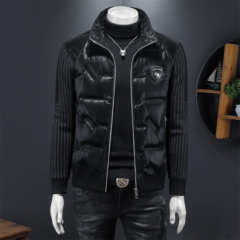 2025秋冬男士90%白鸭绒拼接设计羽绒服外套钱塘6036-Y2221P310,男装羽绒服,钱塘6036（原3026）