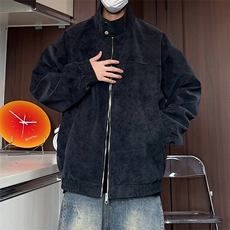 PY5027/特P60春装立领皮衣夹克男女复古立领扎染宽松情侣外套，男装夹克，电商A141