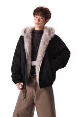 主推冬季连帽新款宽松/座山雕外套潮加厚棉衣XZ102B-1M817-P115，男装棉衣，星座102B-1
