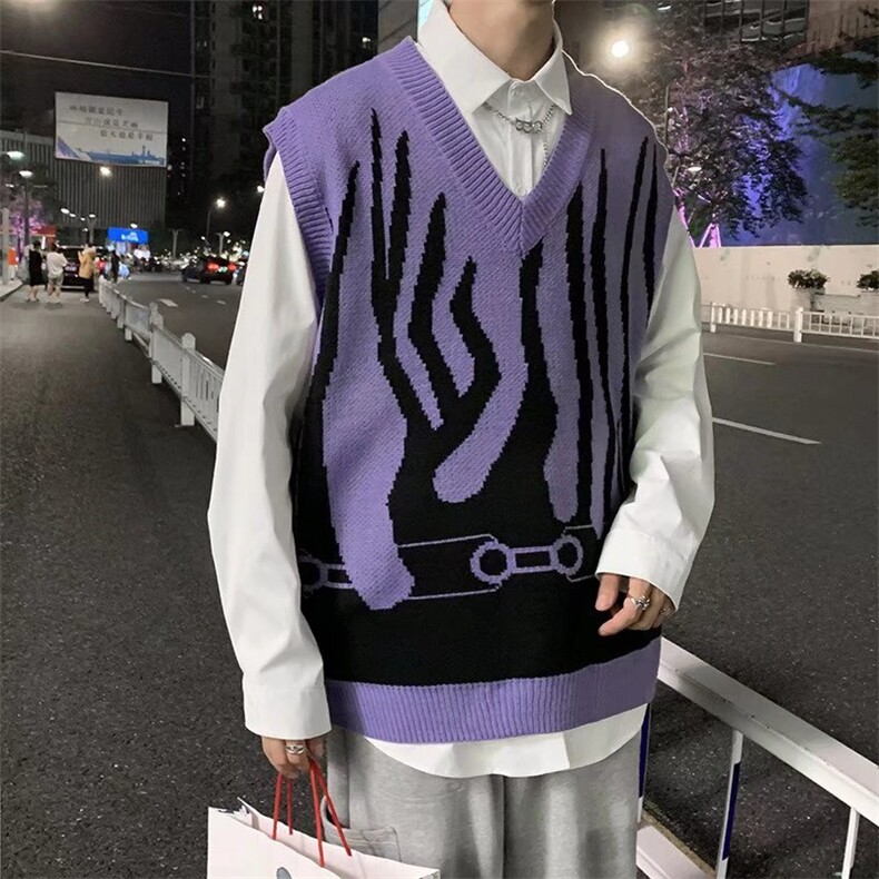 V领针织马甲男潮流百搭休闲B19P32,男装背心/马甲,星座1116-2